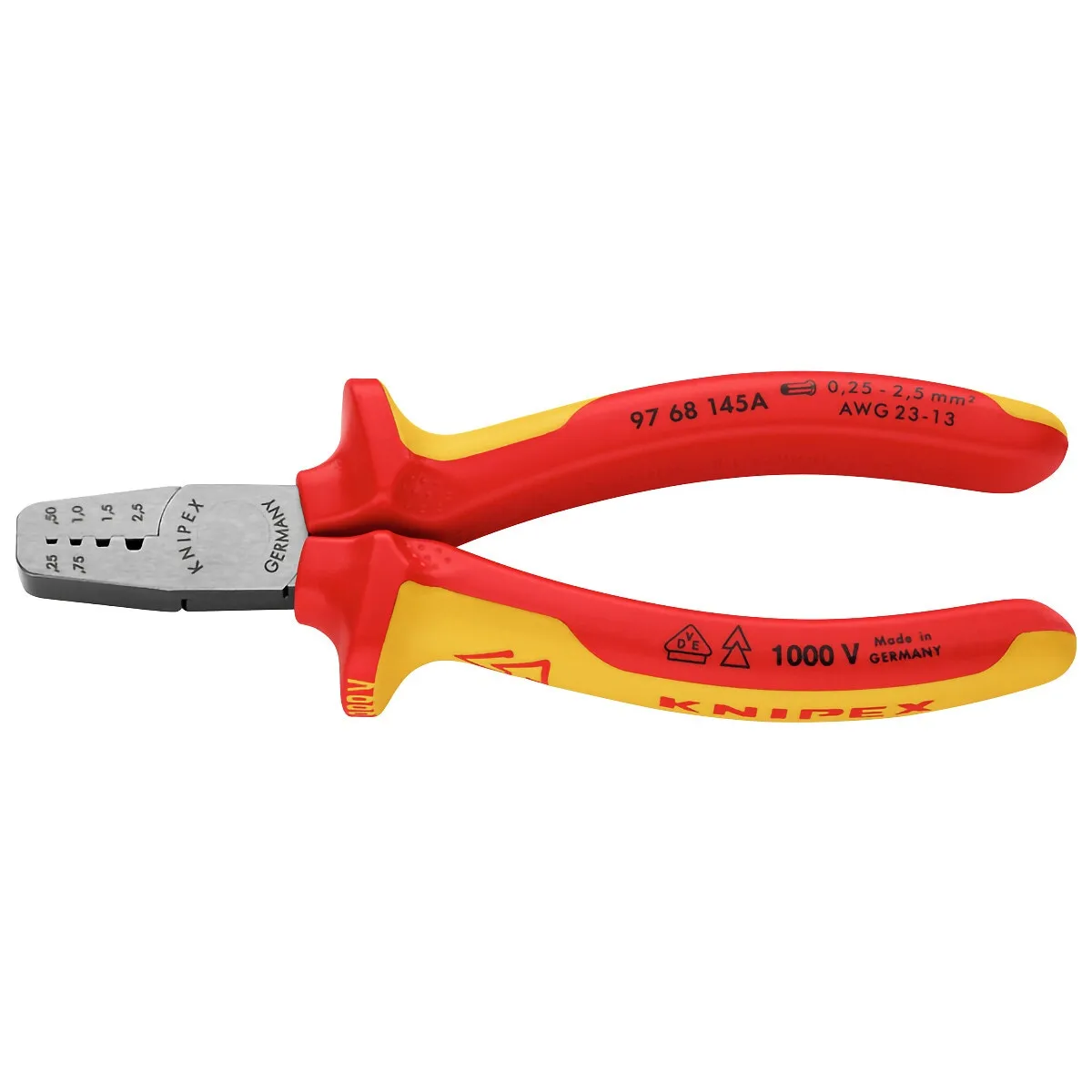 Crimptång För Ändhylsor 145Mm 97 68 145A Vde