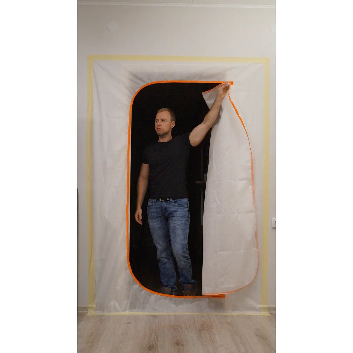 Dammskydd Med Dragkedja C-Model Fiber. 1200X2200