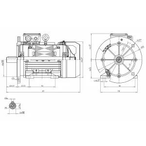 Elmotor 400V 3Kw 1420Rpm B35