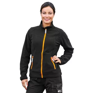 Fleecejacka S Argonit Svart/Fl.Or