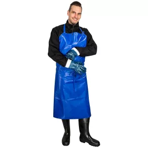 Förkläde Pvc Blå 120X103Cm