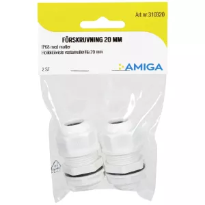 Förskruvning 20Mm Ip68 2St