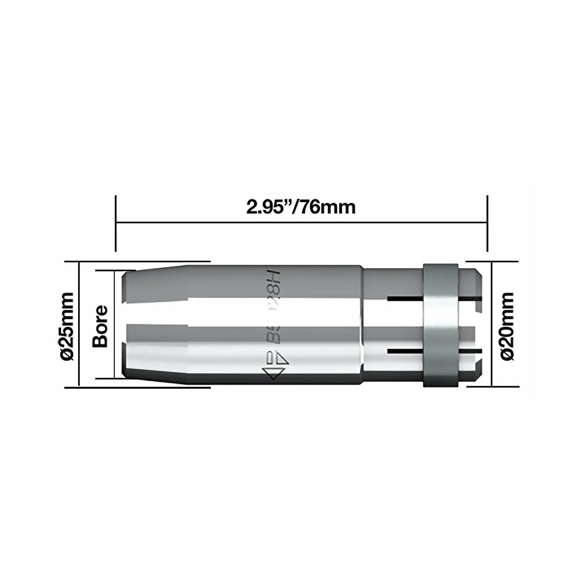 Gasmunstycke 16Mm 2St Parweld