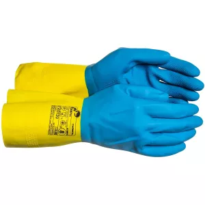 Handskar 10 Latex-Neoprene Flossad