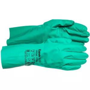 Handskar 9 Nitrilgummi Flossad
