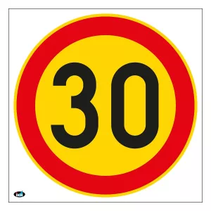 Hastighetsbegränsning 30Km/H 200X200Mm