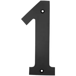 Husnummer Ett 150Mm Mässing/Svart
