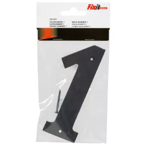 Husnummer Ett 150Mm Mässing/Svart