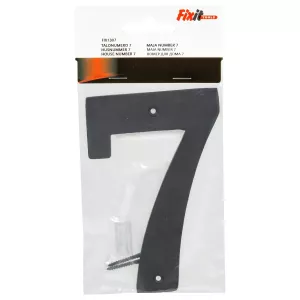 Husnummer Sju 150Mm Mässing/Svart