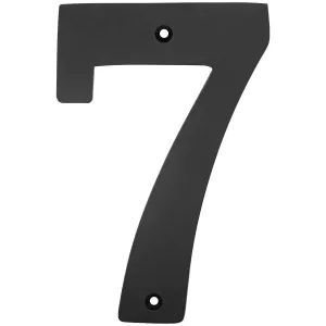 Husnummer Sju 150Mm Mässing/Svart