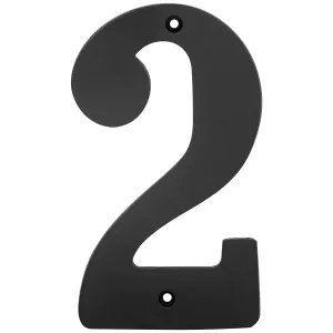Husnummer Två 150Mm Mässing/Svart