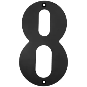 Husnummer Åtta 150Mm Mässing/Svart