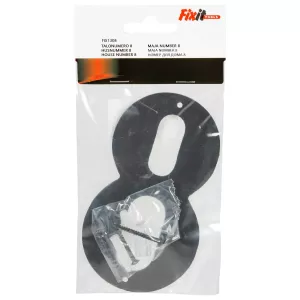 Husnummer Åtta 150Mm Mässing/Svart