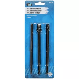 Hylsadapterset 1/4" 3 Delar 150Mm