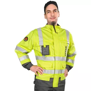 Jacka L Flams. Serpent Fl.Gul/M.Grå Kl.3 En20471