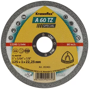 Kapskiva 125X1,0X22,2Mm A60Tz Special 10St