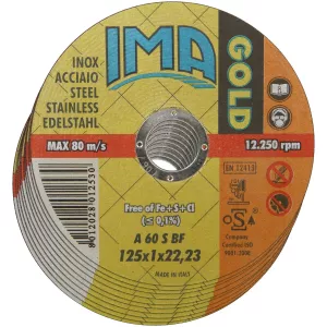 Kapskiva 125X1,0X22,2Mm Gold Inox 10St