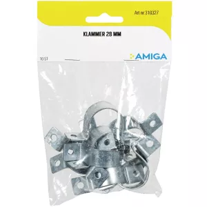 Klammer För Kabelskydd 28Mm 10St