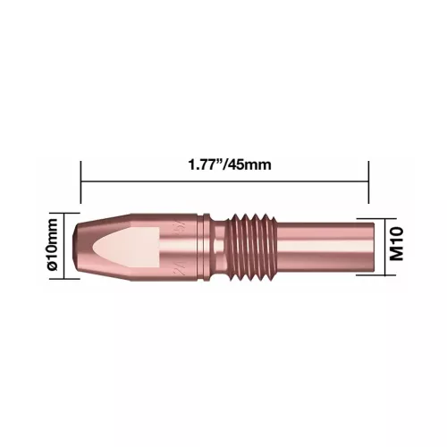Kontaktrör M10 1,2Mm/45Mm Crzr 5St Parweld