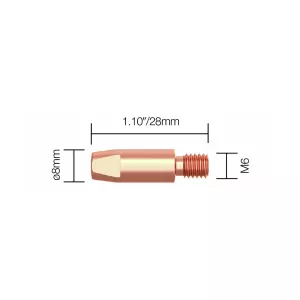 Kontaktrör M6 1,2Mm/28Mm 5St Kemppi