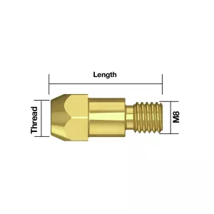 Kontaktrörshållare M6 5St Parweld