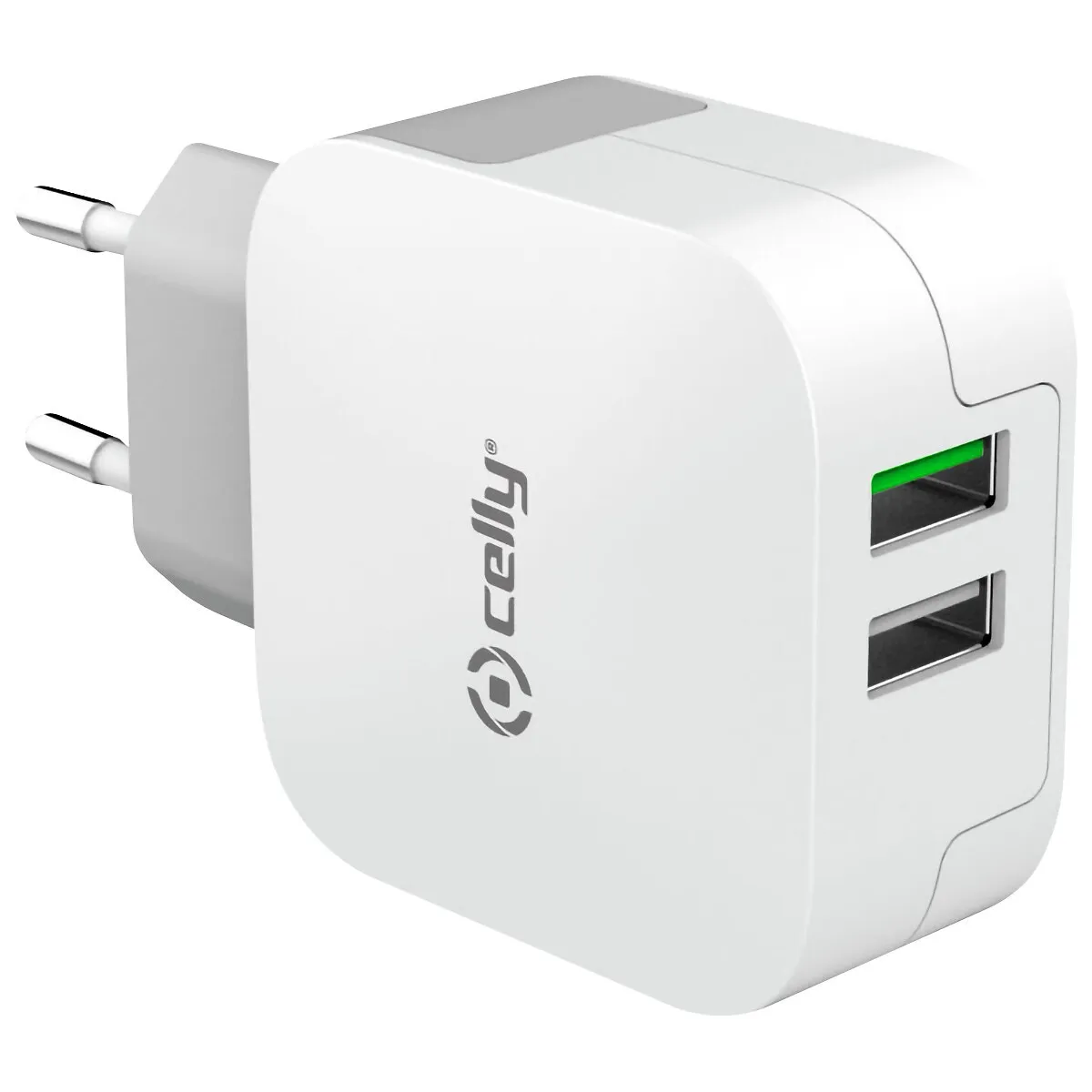 Laddare För Vägguttag 2Xusb 3.4A