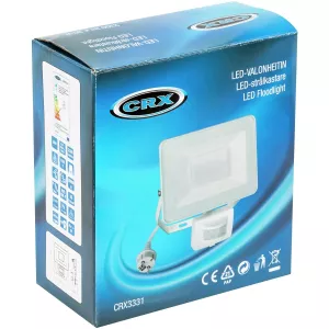 Led Strålkastare 2300Lm 30W/230V Vit Sensor