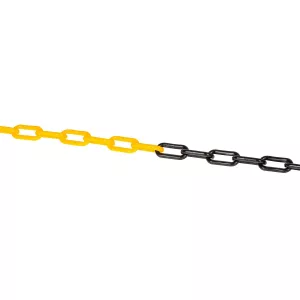 Plast Kätting Svart/Gul 8Mm/25M
