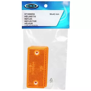 Reflex 96X42Mm Gul Monteringshål 2St