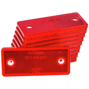 Reflex 96X42Mm Röd Monteringshål 10St