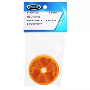 Reflex Gul Rund 61Mm Monteringshål 2St