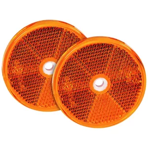 Reflex Gul Rund 61Mm Monteringshål 2St