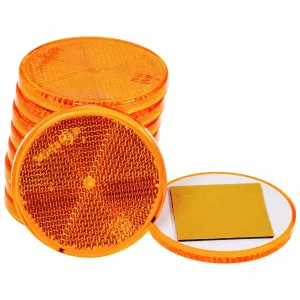 Reflex Gul Rund 61Mm Självhäftande 10St