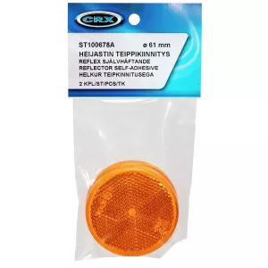 Reflex Gul Rund 61Mm Självhäftande 2St