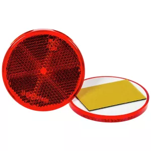 Reflex Röd Rund 61Mm Självhäftande 2St