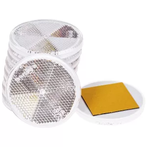 Reflex Vit Rund 61Mm Självhäftande 10St