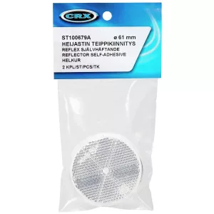 Reflex Vit Rund 61Mm Självhäftande 2St