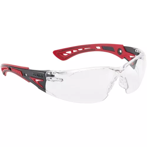 Skyddglassögon Rush+ Platinium Röd/Svart Klart