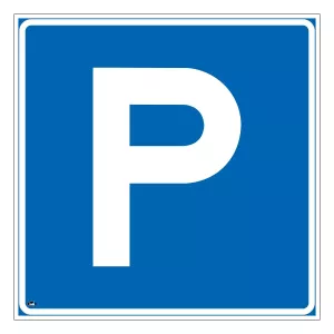 Skylt Parkeringplats 350X350 Plast