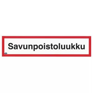 Skylt Savunpoistoluukku 400X100
