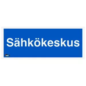 Skylt Sähkökeskus 200X80