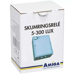 Skymningsrelä 5-300 Lux 10A Ip44