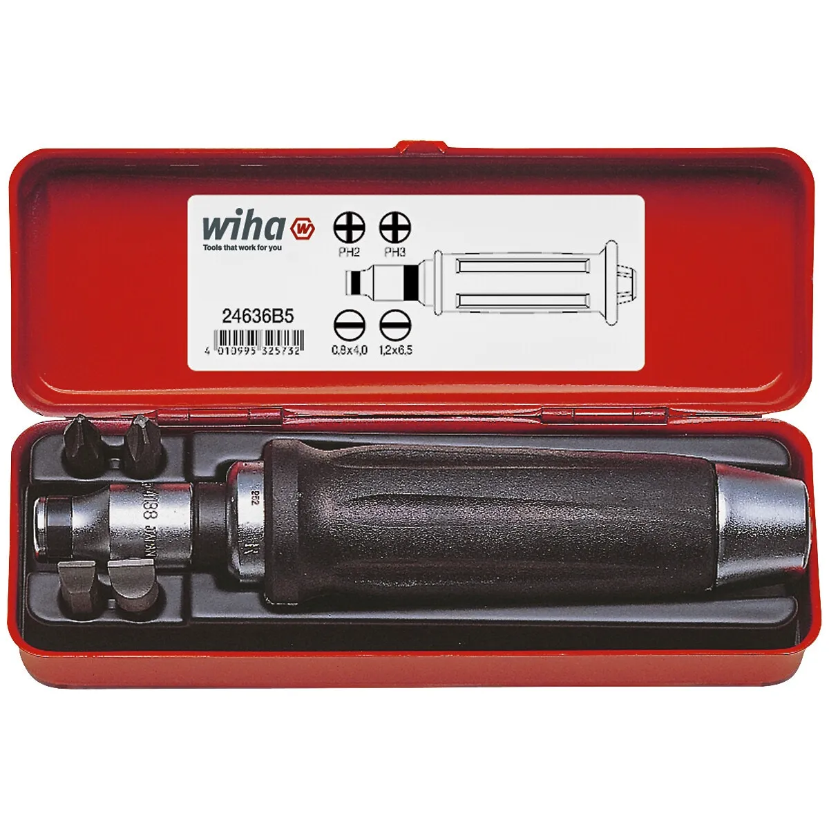 Slagskruvdragarsats 1/2" 6St