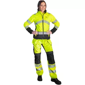 Softshell Jacka 2Xl Danica Dam Fl.Gul/Svt Kl2 En20