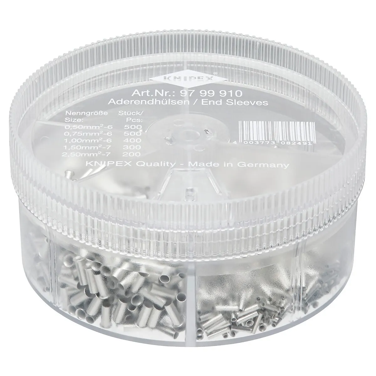 Sortimentslåda Med Oisolerade Ändhylsor