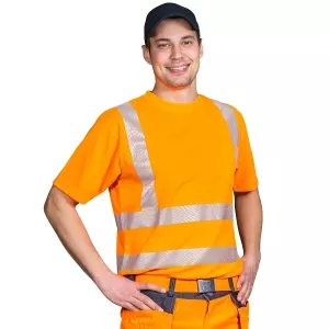 T-Shirt 3Xl Baron Fl.Orange Teknisk Kl2 En20471