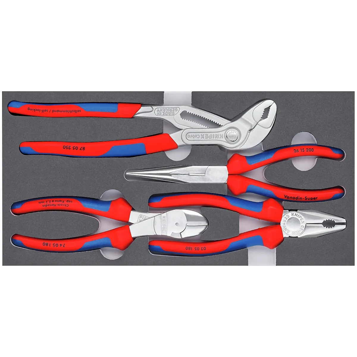 Tångsats Basic Chrome