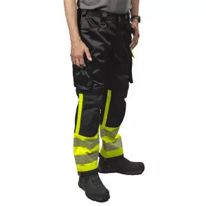 Varselbyxor 2Xl Greyson Fl.Gul/Svart Kl1