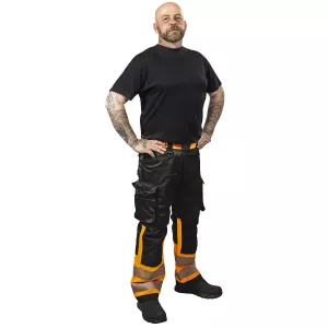 Varselbyxor D104 Greyson Fl.Or/Svart Kl1