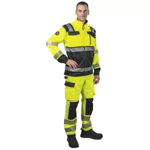 Varseljacka 5Xl Graniitti Fl.Gul/Svart Kl2 En20471